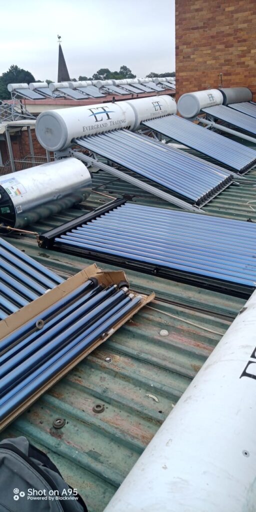 Roof top Solar Geyser Installation