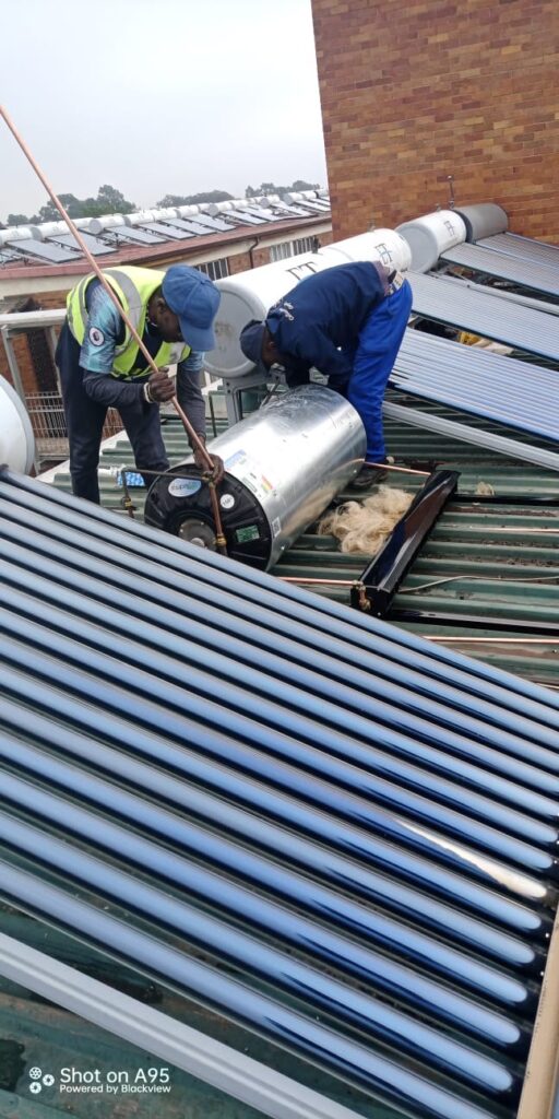Roof-top Solar Geyser Installation